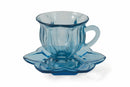 Set 6 Tazzine da Caffè Ø7x7 cm in Vetro Villa d'Este Home Tivoli Glass Blu