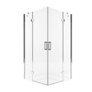 Box Doccia Angolare 2 Ante Battenti in Cristallo Trasparente 8mm H195 Bonussi Ilenia Varie Misure