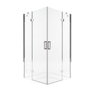 Box Doccia Angolare 2 Ante Battenti in Cristallo Trasparente 8mm H195 Bonussi Ilenia Varie Misure