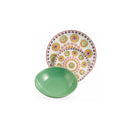 Servizio Piatti 18 Pezzi in Porcellana e Gres Villa d'Este Hippy