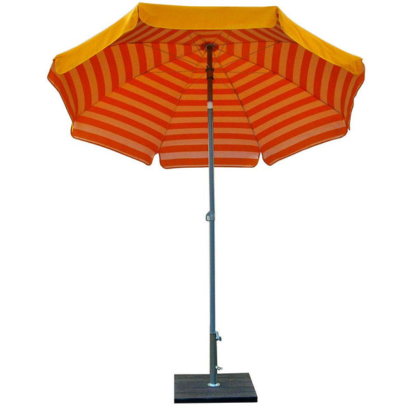acquista Parasol de Jardin Ø2 m Mât Ø33 mm en Acier Maffei Venezia Duplex Jaune/Blanc et Jaune