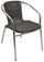 Chaise de jardin en aluminium avec fil plastifié Vorghini Contract Tobacco