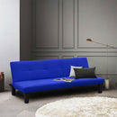 Divano Letto 175x80x70 cm in Microfibra Blu