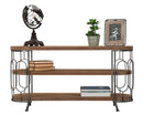 Porta Tv New Mexico 121x40x61,5 cm in Ferro e MDF Marrone e Grigio