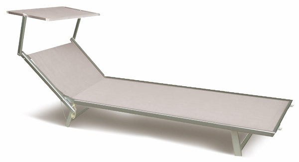 Bain de soleil de jardin en aluminium gris Soriani Riccione prezzo