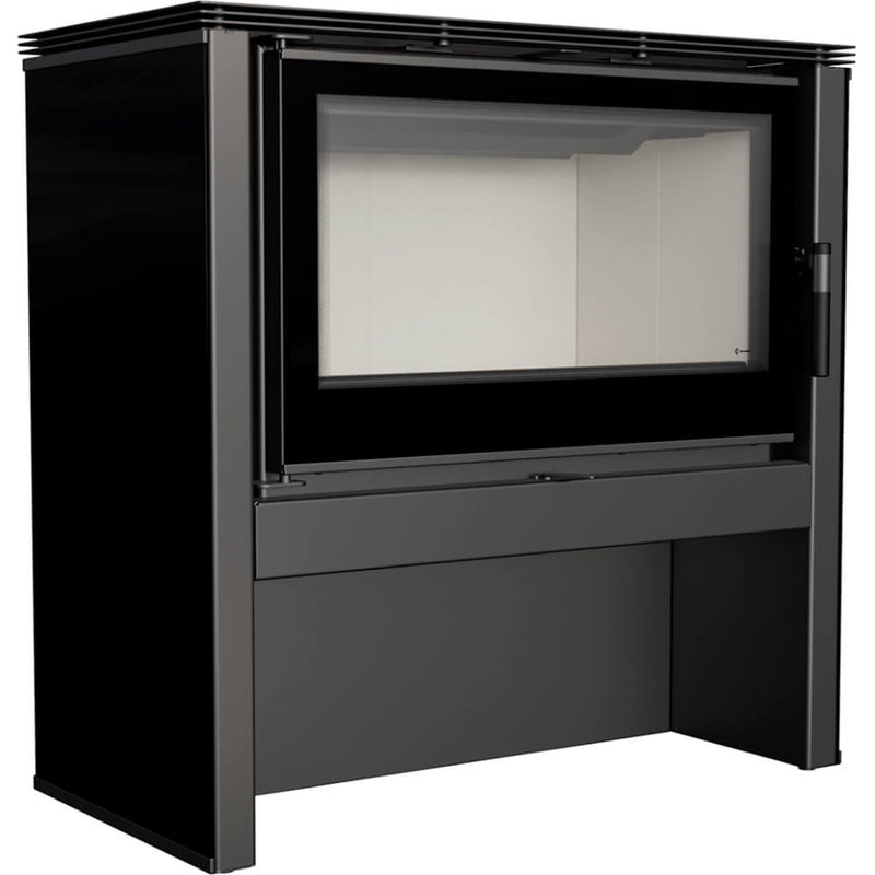 Stufa a Legna 6/16KW in Acciaio Flig Sheridan Nera