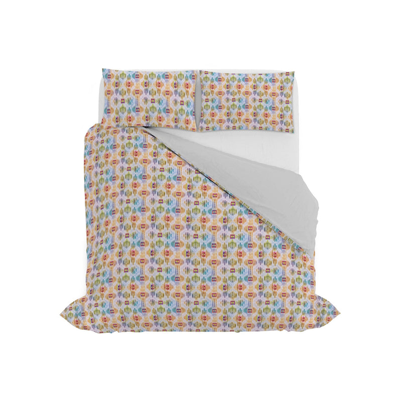 Copripiumino Matrimoniale con Federe Stampato in Puro Cotone Galax