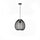 Lampada a Sospensione 35x35xH150 cm in Metallo Jaula Nero