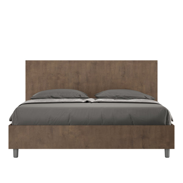 sconto Letto Matrimoniale Testata Dritta New Egos Noce Varie Misure