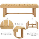 Panchina da Giardino 2 Posti in Legno Abete 110x38x35 cm  Log Abete