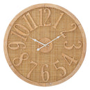 Orologio da Muro Boho Ø 60x4,5 cm in Rattan