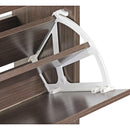 Scarpiera 4 ante 63x150x24 cm in Legno Melaminico Noce