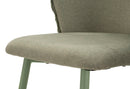 Sgabello Bar Alaska B Verde Set 2 Pz 55x58x106 cm in Compensato e Spugna e Ferro e Poliestere Verde      