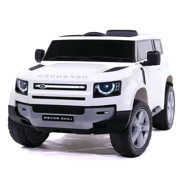 sconto Macchina Elettrica per Bambini Licenza Ufficiale Land Rover Defender 12V 7Ah Bianco