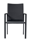 Sedia Impilabile da Giardino 58x63x91 cm in Alluminio Santa Fè Grigio
