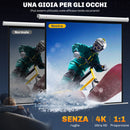 Telo Proiettore 85"" Formato 1:1 con Telecomando 176,5x8x176,5 cm Bianco 