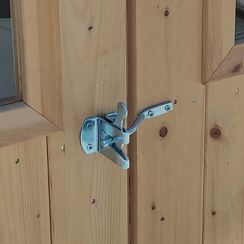 Casetta Box da Giardino per Attrezzi 94x64 cm con Porta Singola Cieca in Legno Naturale