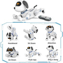 Cane Robot Radiocomandato Cagnolino Interattivo Giocattolo per Bambini a Batteria Bianco      