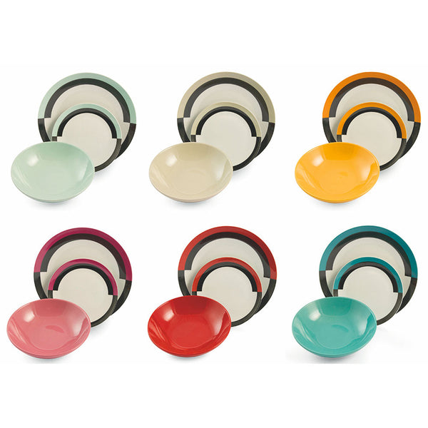 sconto Service de table 18 pièces en porcelaine et grès VdE Tivoli 1996 Evolution
