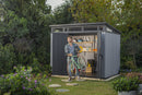 Casetta da Giardino Porta Attrezzi 277x218x226 cmin Duotech Keter Artisan 9x7 Grigia
