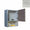 Pensile Bagno Lavanderia con 1 Anta e Vano a Giorno 43x27x58 cm in Nobilitato Olmo Bianco
