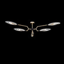 Plafoniera Modern in Metallo Ventura Opaco Oro