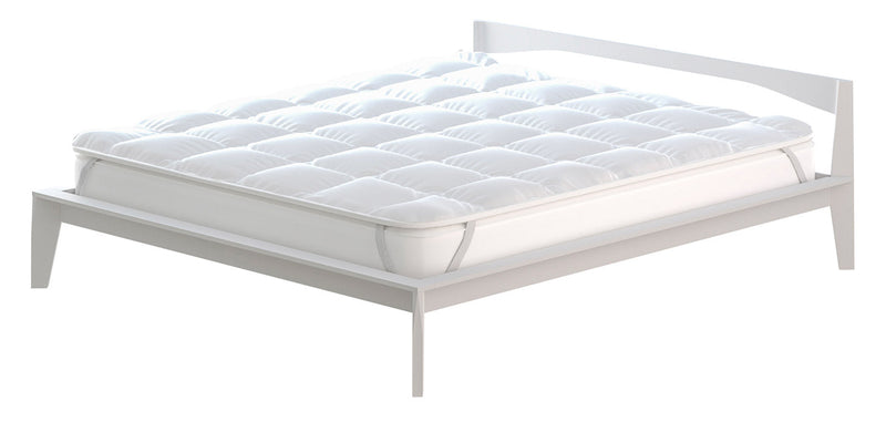 Topper Trapuntato 300 gr/mq con Elastici Basic Bianco Varie Misure