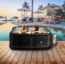 Vasca Idromassaggio da Esterno Gonfiabile Riscaldata 4 Posti 168x168x70 cm NetSpa Caiman Nera