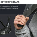 Sacca Bulgara 20 Kg 72x50x18 cm per Allenamento Fitness Nero