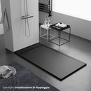 Piatto Doccia in Pietra Bonussi Kamet Nero Varie Misure