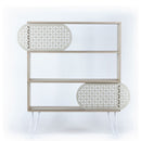 Libreria 3 ripiani Ilia rovere nero 94x25x117  cm