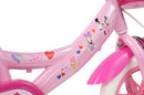 Bicicletta per Bambine 12" Disney Minnie Freno Caliper e Stabilizzatori in Acciaio Hi-Ten Rosa