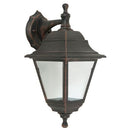 Lampada Applique Lanterna Componibile Grande Quadrata Up&Down Color Ruggine per Esterno Linea Marine Sovil