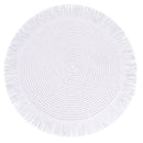 Set 4 Tovagliette con Frange Ø38x0,3 cm  in Carta effetto Juta VdE Tivoli 1996 Shades of Stones