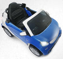 Macchina Elettrica per Bambini 12V Smart Fortwo Cabrio Blu