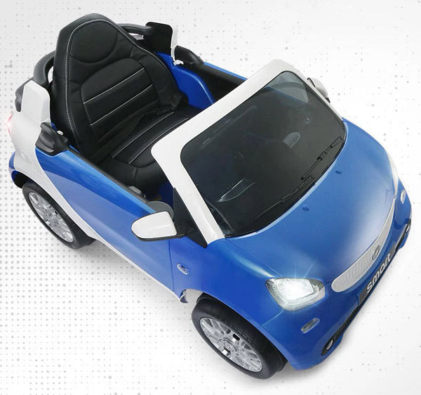 sconto Voiture Porteuse Électrique 12V Smart Fortwo Cabrio Bleu