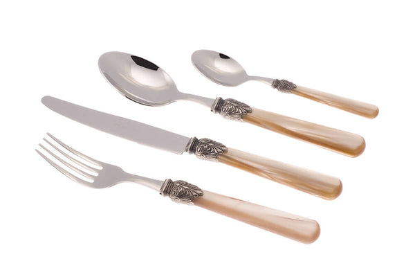 Service de couverts 24 pièces en acier inoxydable Rivadossi Sandro Elena Champagne online