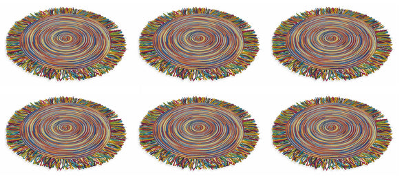 acquista Lot de 6 sets de table Ø46x0,3 cm en polyester VdE Tivoli 1996 Terra