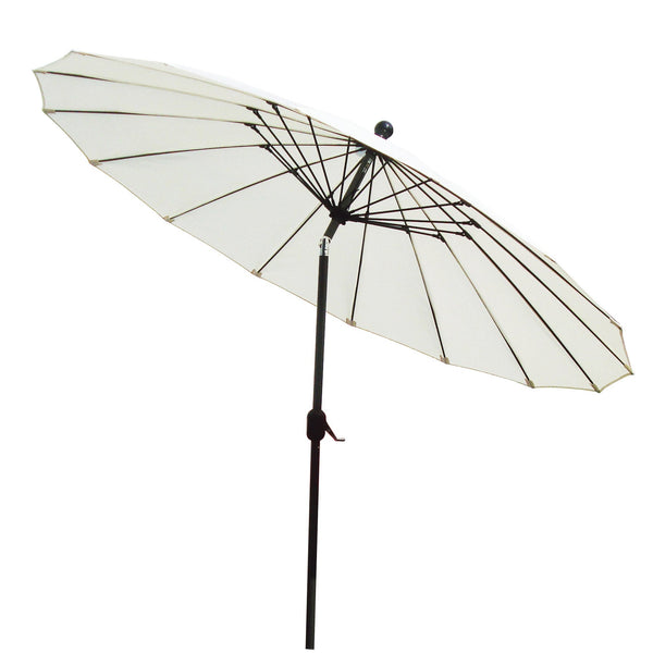 Parasol de Jardin Ø2,7m en Fibre de Verre et Polyester Ecru acquista