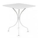 Tavolo Bristol 60x60x72 h cm in Acciaio Bianco