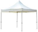 Gazebo da Giardino Pieghevole 3x3x3,25 m in Alluminio Tessuto Bianco