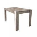 Tavolo Pepper 160x80x75 h cm in Truciolare bilaminato Rovere grigio