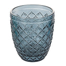 Set 6 Bicchieri Acqua Castle Ocean in Vetro VdE Tivoli 1996 Blu