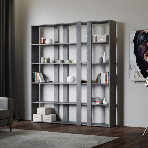 online Libreria Moderna 5 Ripiani 178x36x204 cm in nobilitato Grigia