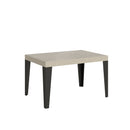  Tavolo Allungabile 140-400x90x77 cm Flame Cashmere Telaio Antracite