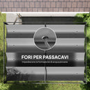 Pergola da Esterno 4x3 m con Tettuccio Retrattile in Metallo e Poliestere Grigio Scuro      