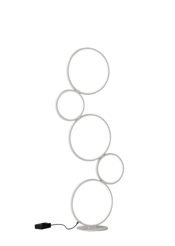 sconto Lampadaire LED d'intérieur en Métal Blanc Mat