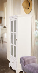 Vetrina Blanc 1 Anta 1 Cassetto H114 in Legno