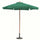 Parasol de Jardin Fantaisie Ø3 m en Bois Vert