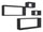 Lot de 3 Etagères Cubes Murales Carrées et Rectangulaires en Panneau de Fibres de Merlin Noir
